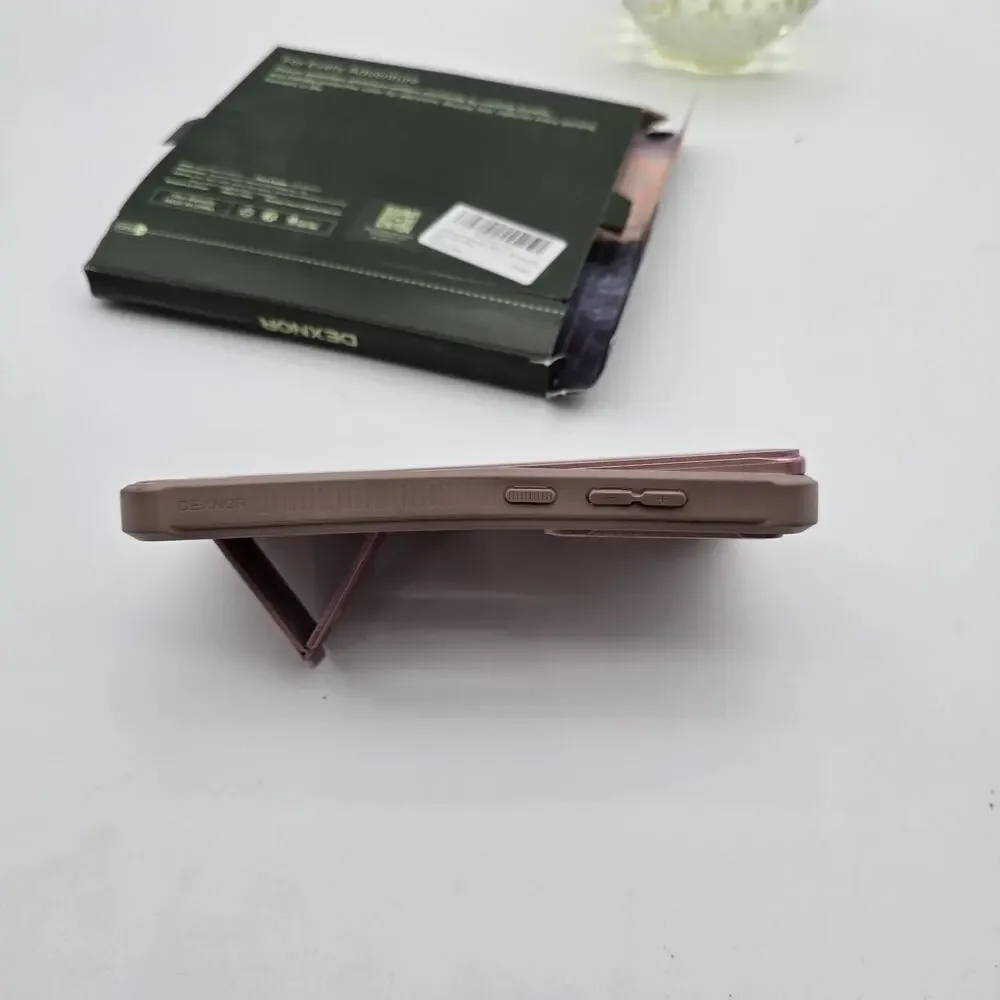 Dexnor Cell Phone Case Galaxy s24 Ultra Pink Camera Cover Kick Stand Rugged